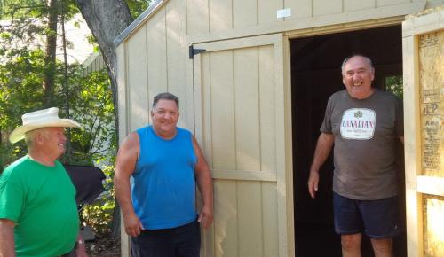 100sqft wooden storage Shed made in Canada tweed ontario