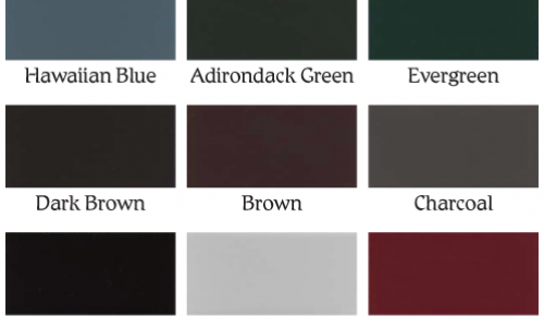 Metal Roofing Color options
