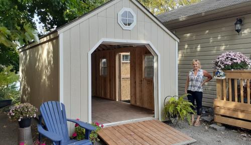 mini-garage cottage style 10x16 by Better Way Sheds