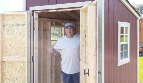 Red Lean-to Shed by Better Way Sheds
