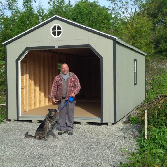 Gable Roof Garage Style Storage Shed Better Way Sheds