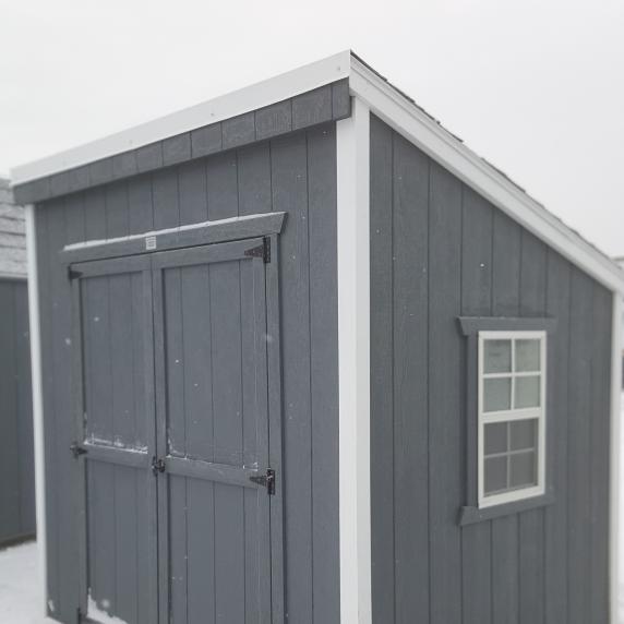 lean to style garden storage shed