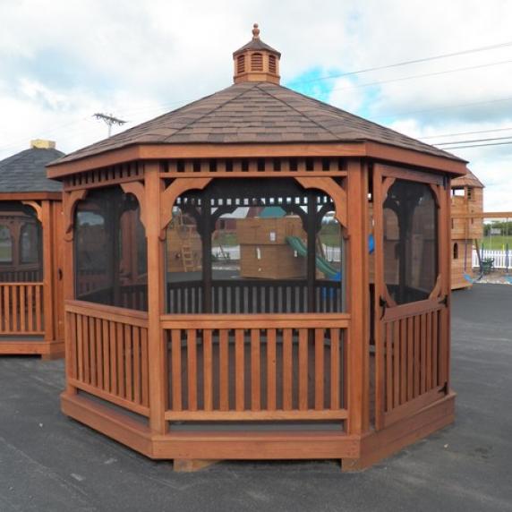 Gazebo-Wooden-Screened-Octagon-FORESTER