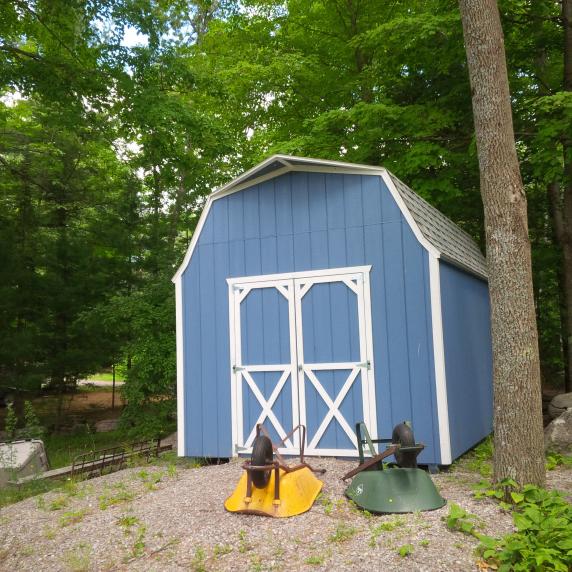 highwall gambrel barn style roof storage shed marmara ontario