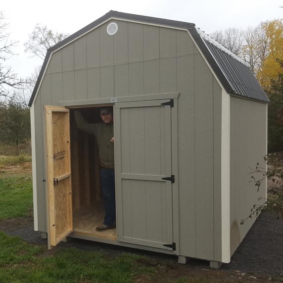 High Wall Gambrel Roof Attic Loft Storage Shed Better Way Sheds