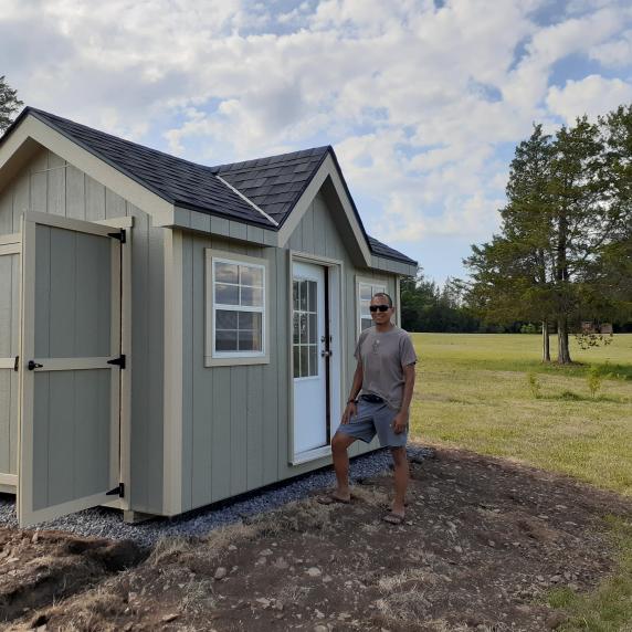 Chalet storage shed