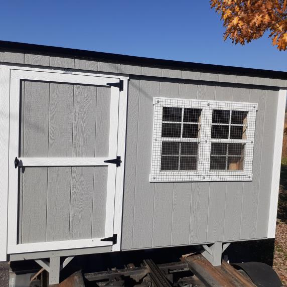 Chicken coop grey
