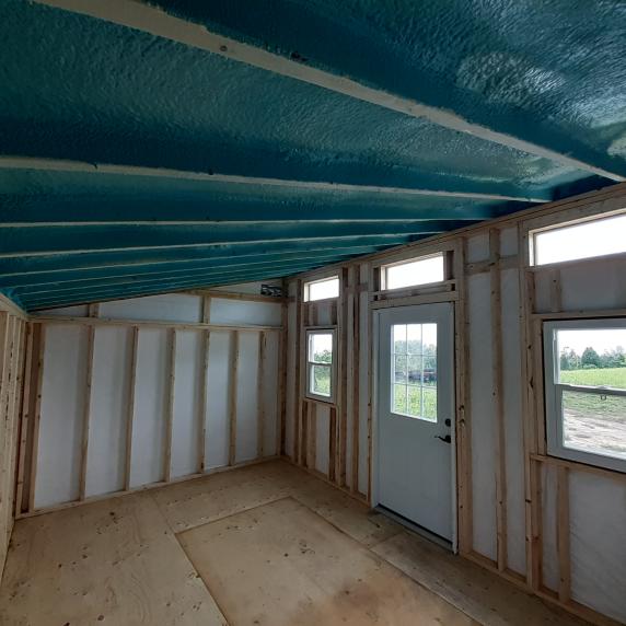 sprayfoam insulated ceiling