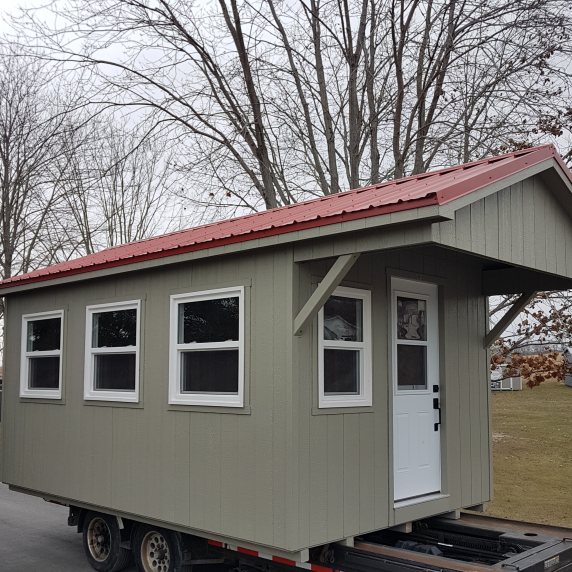 10x16 Bunkie with Porch Overhang_no permit