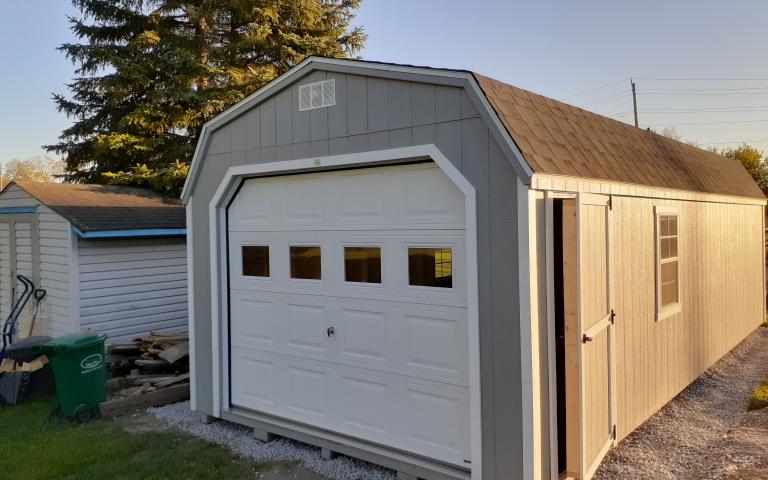 High Wall Garage shed